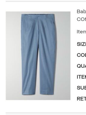 Babaton Conan Pant - Smokey Blue